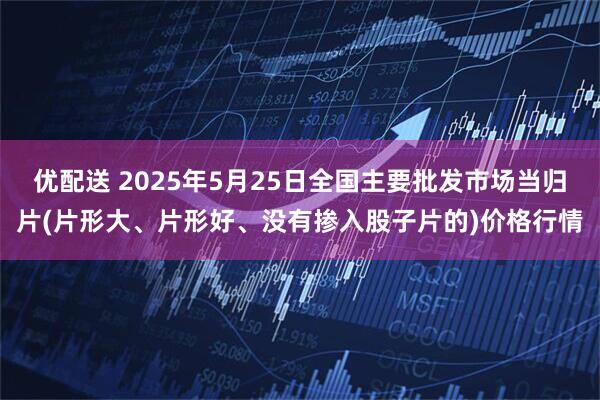 优配送 2025年5月25日全国主要批发市场当归片(片形大、片形好、没有掺入股子片的)价格行情